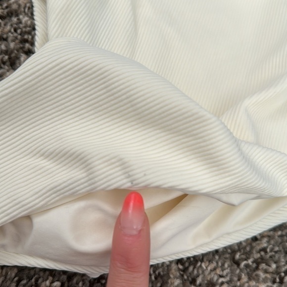 NWT L*SPACE Ribbed Phoebe One Piece Swimsuit Cream - Picture 8 of 9